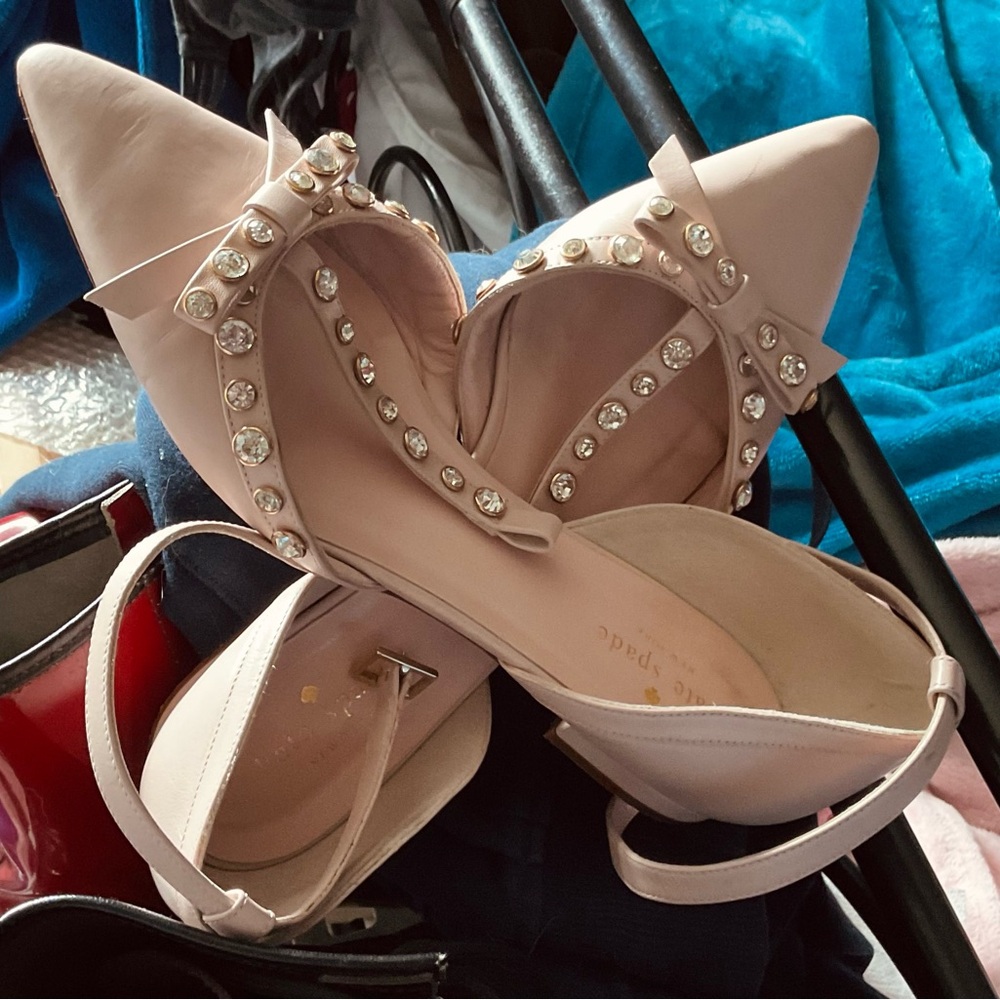 Kate Spade BECCA Pink Studded Women's Shoes